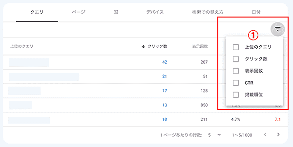 Google Search Console検索パフォーマンスの使い方基礎編謎の三角！行のフィルタリング項目