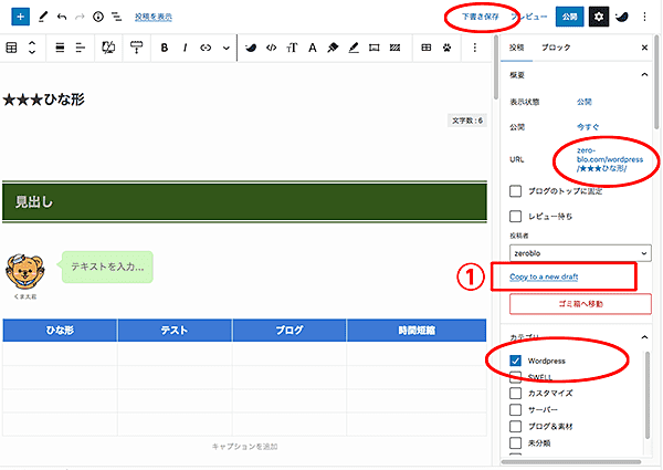 Yoast Duplicate Postでひな形コピーの作り方-1